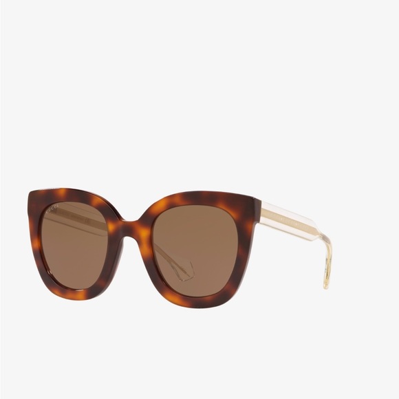 ? NWT Women’s Gucci Cat Eye Sunglasses in Havana (GG0564SN) main image 9